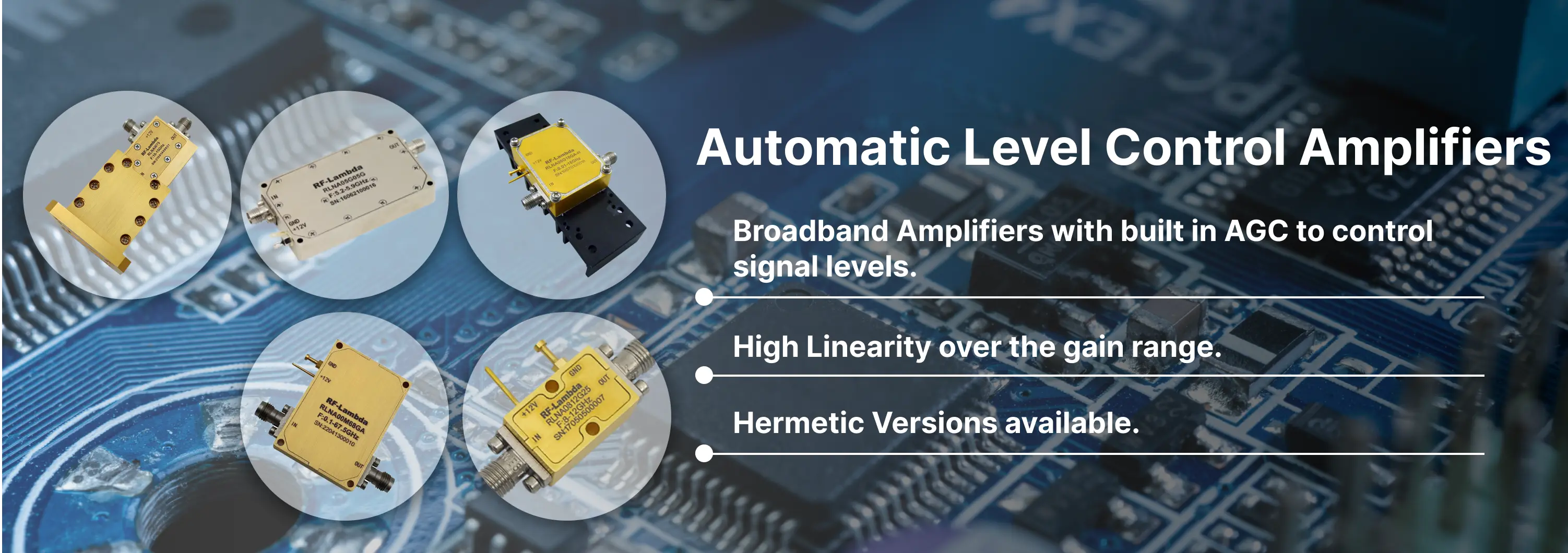 Automatic Level Control Amplifier Banner