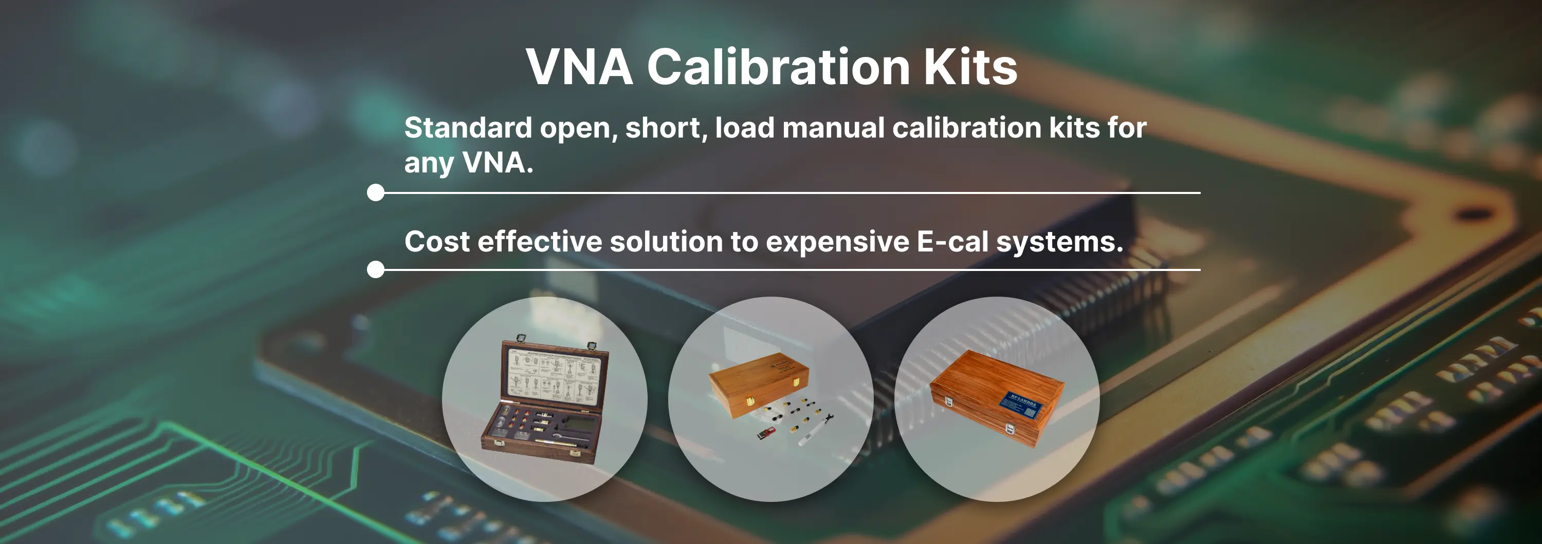 VNA Calibration Kits Banner
