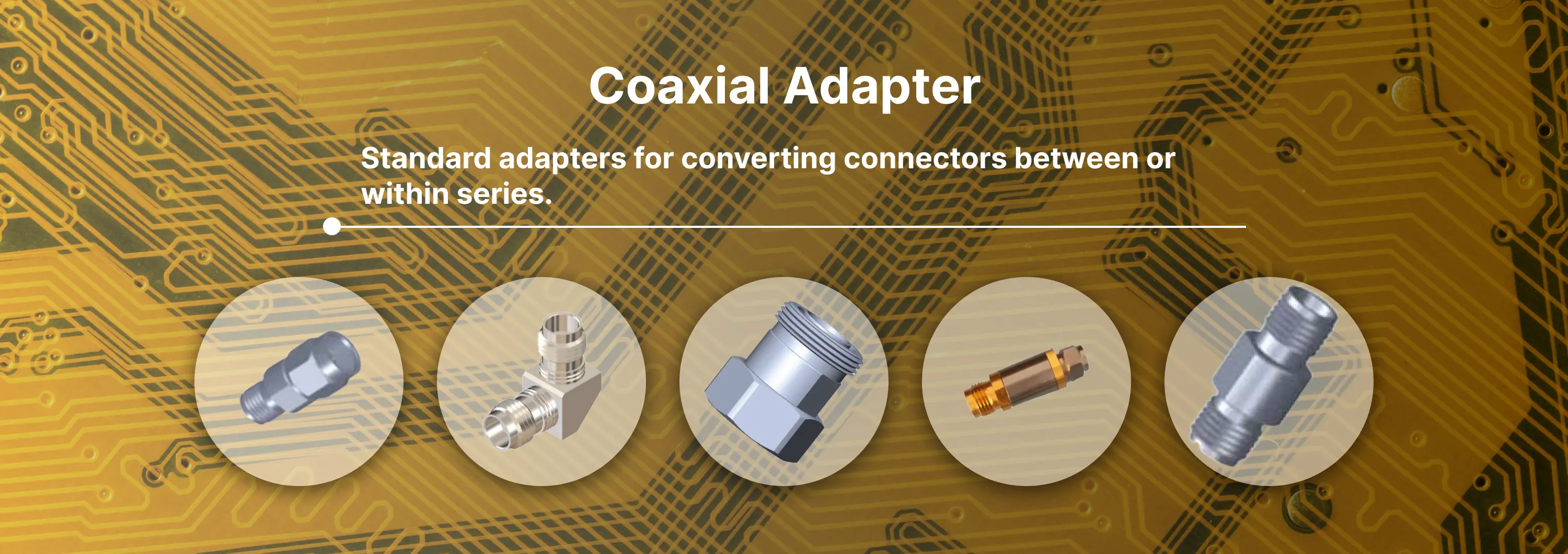 Coaxial Adapter Banner