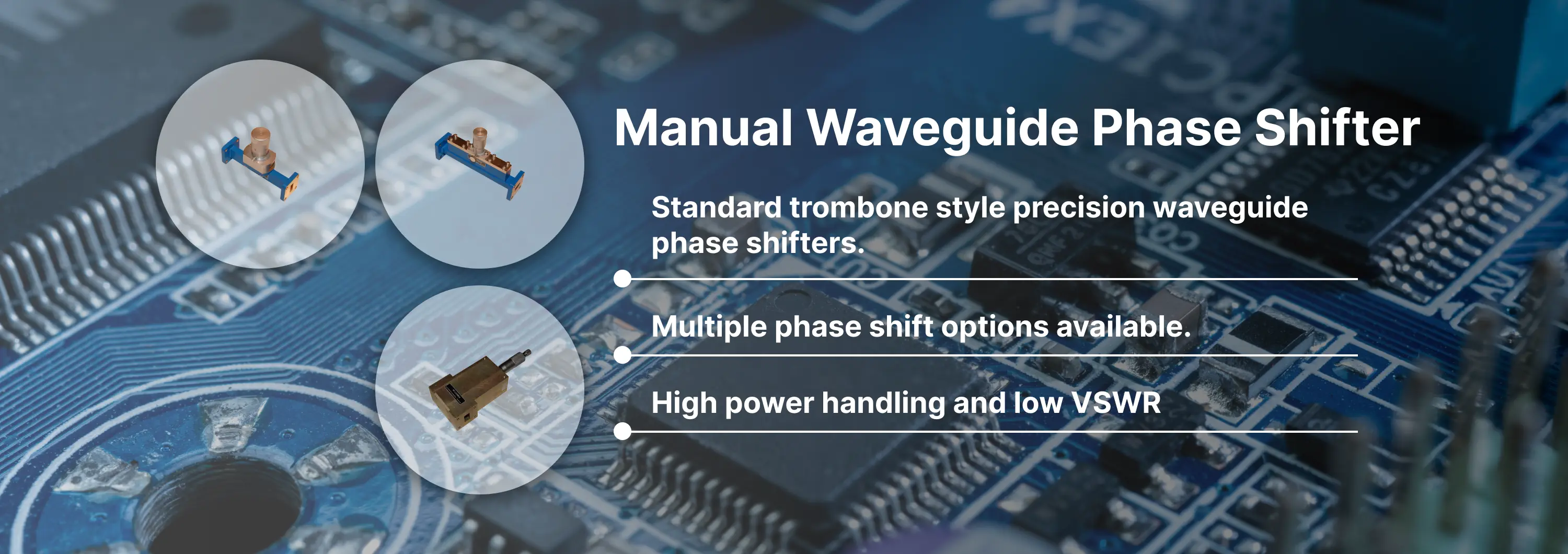 Manual Waveguide Phase Shifter Banner